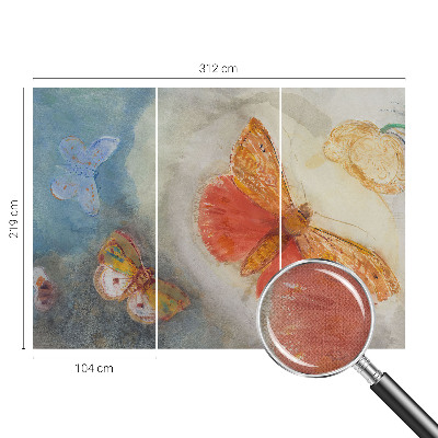 Fototapeta za otroško sobo Barviti metulji