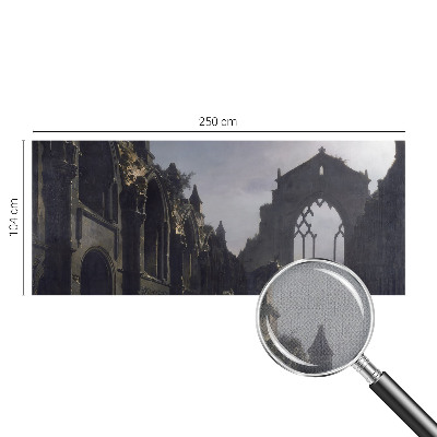 Samolepilna fototapeta za dnevno sobo z motivom gotskih ruševin