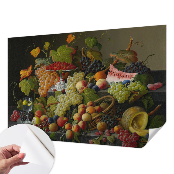 Samolepilna fototapeta za spalnico z motivom sestave sadja