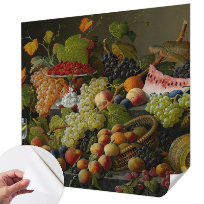 Samolepilna fototapeta za spalnico z motivom sestave sadja