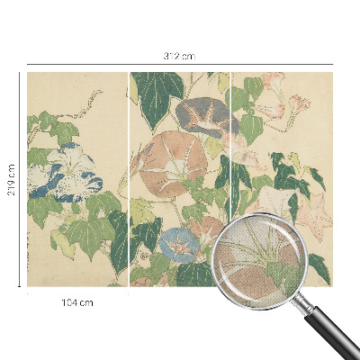 3D fototapeta s cvetličnim motivom v eleganten dizajn
