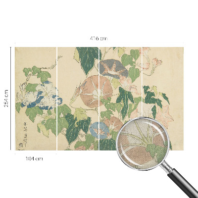 3D fototapeta s cvetličnim motivom v eleganten dizajn