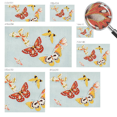 Samolepilna fototapeta za spalnico Umetniški metulji