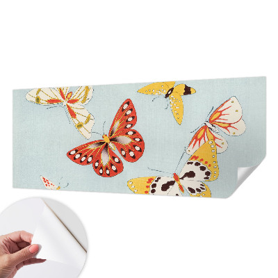 Samolepilna fototapeta za spalnico Umetniški metulji