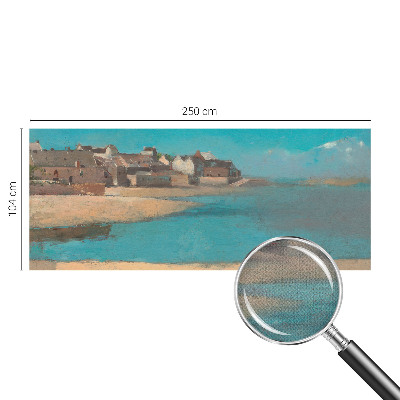 Otroška fototapeta z motivom mirne vasi