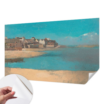 Otroška fototapeta z motivom mirne vasi