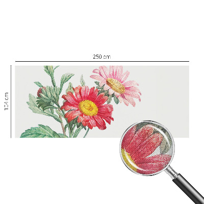 Samolepilna fototapeta z nežnim motivom cvetja
