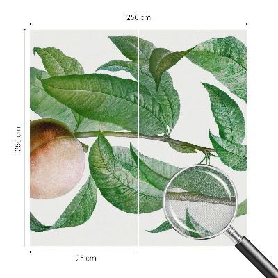 3D fototapeta z motivom zrele breskve