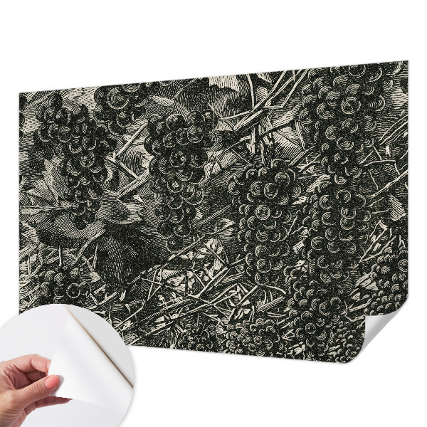 Samolepilna fototapeta z motivom grozdnega odtisa