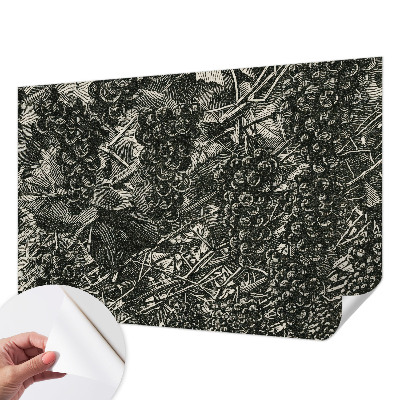 Samolepilna fototapeta z motivom grozdnega odtisa