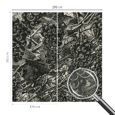 Samolepilna fototapeta z motivom grozdnega odtisa