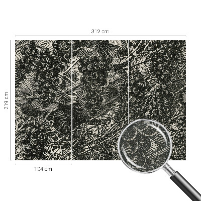 Samolepilna fototapeta z motivom grozdnega odtisa