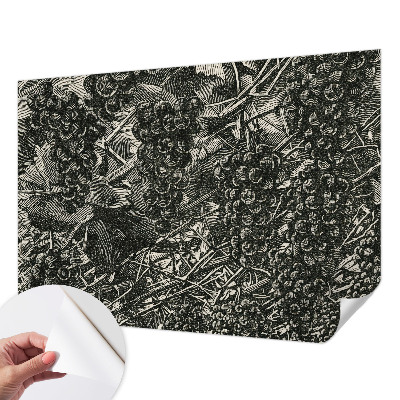 Samolepilna fototapeta z motivom grozdnega odtisa
