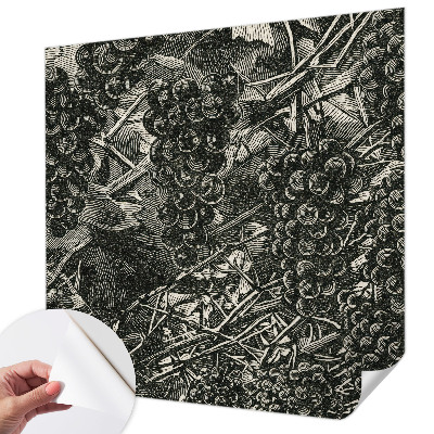 Samolepilna fototapeta z motivom grozdnega odtisa