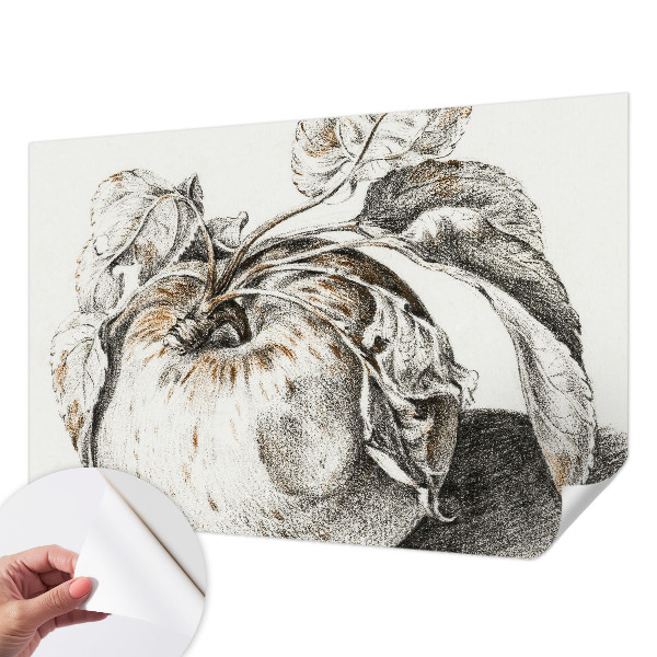 3D fototapeta z motivom jabolčnih listov