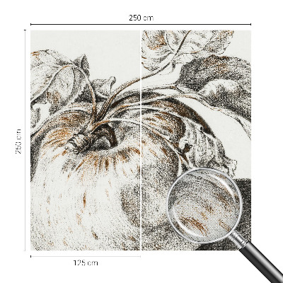 3D fototapeta Jabolčni listi