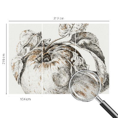 3D fototapeta Jabolčni listi