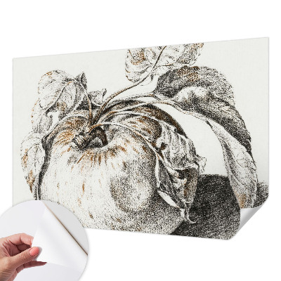 3D fototapeta z motivom jabolčnih listov