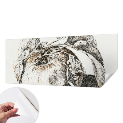 3D fototapeta z motivom jabolčnih listov