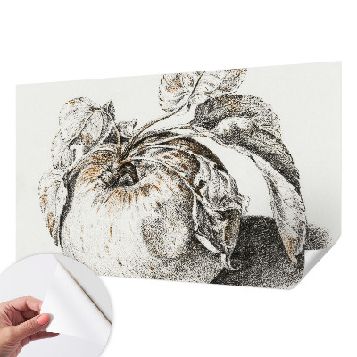 3D fototapeta z motivom jabolčnih listov