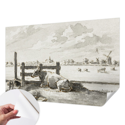 3D fototapeta s podeželsko idilo
