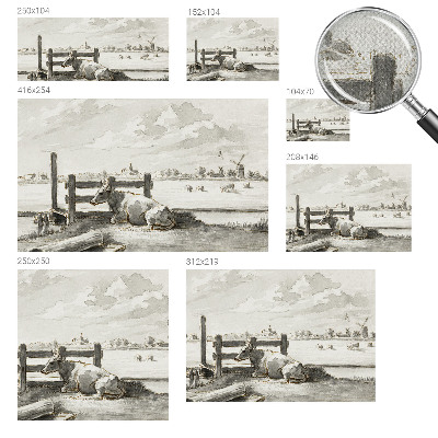 3D fototapeta s podeželsko idilo