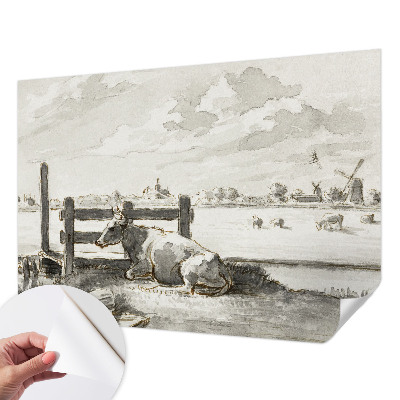 3D fototapeta s podeželsko idilo