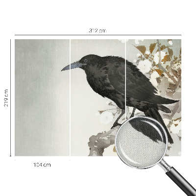 Otroška fototapeta Krokar v rožah