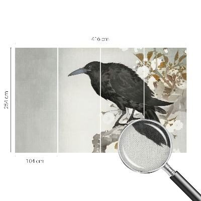 Otroška fototapeta Krokar v rožah