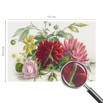 Samolepilna fototapeta za spalnico Šopek rož