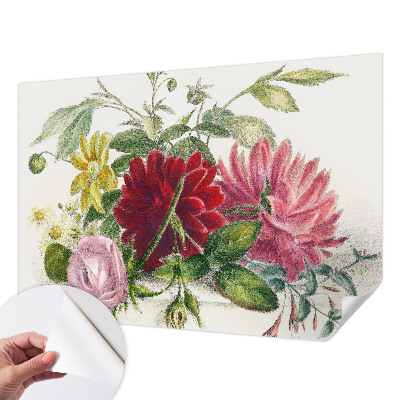 Samolepilna fototapeta za spalnico Šopek rož