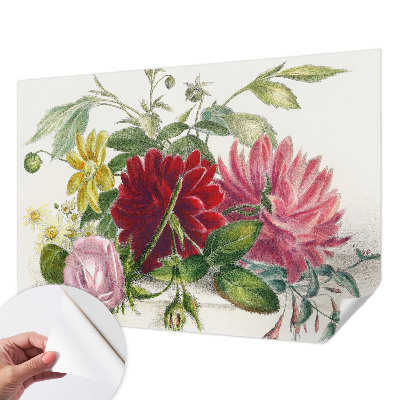 Samolepilna fototapeta za spalnico Šopek rož