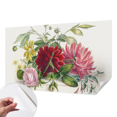 Samolepilna fototapeta za spalnico Šopek rož