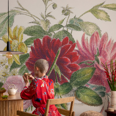 Samolepilna fototapeta za spalnico Šopek rož