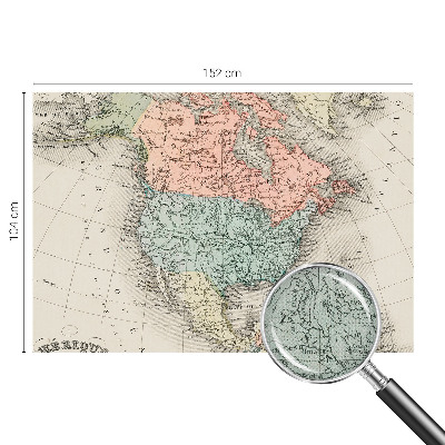 3D fototapeta Zgodovinski zemljevid