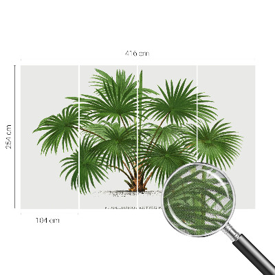 Samolepilna fototapeta za dnevno sobo Eksotični vzorec