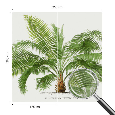 Samolepilna fototapeta za spalnico z motivom sijoče palme