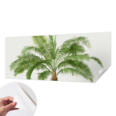 Samolepilna fototapeta za spalnico z motivom sijoče palme