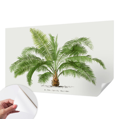Samolepilna fototapeta za spalnico z motivom sijoče palme