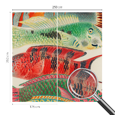 3D fototapeta z motivom eksotičnih rib
