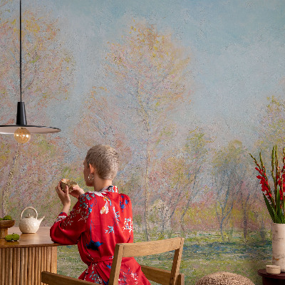 Samolepilna fototapeta za dnevno sobo Pomladni park