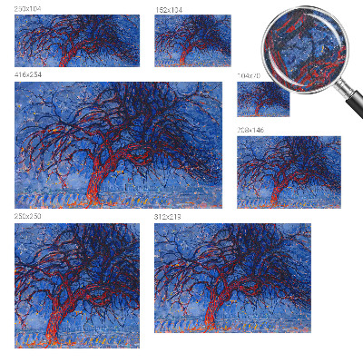 Otroška fototapeta Drevo plamenov