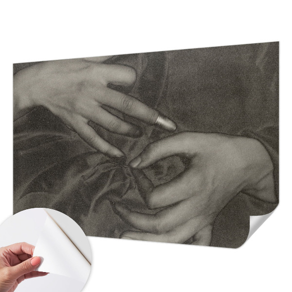 Samolepilna fototapeta za spalnico iz materiala primernega za ročno nanašanje