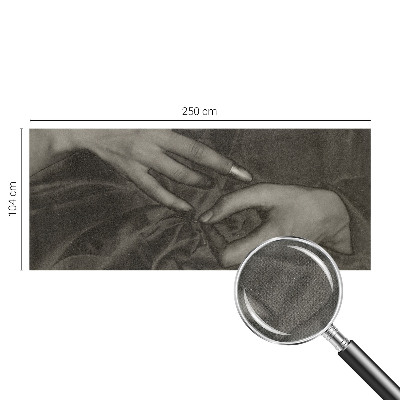 Samolepilna fototapeta za spalnico Material za roke