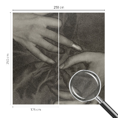 Samolepilna fototapeta za spalnico Material za roke