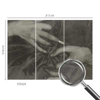 Samolepilna fototapeta za spalnico Material za roke