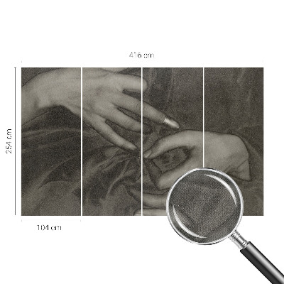 Samolepilna fototapeta za spalnico Material za roke