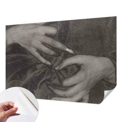 Samolepilna fototapeta za spalnico Material za roke