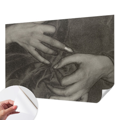 Samolepilna fototapeta za spalnico Material za roke