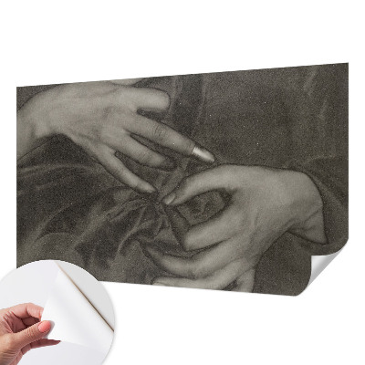 Samolepilna fototapeta za spalnico Material za roke